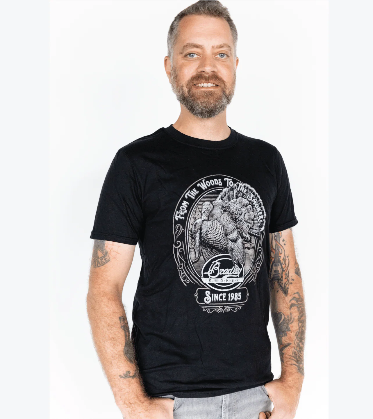 Bradley Turkey T-Shirt, Black - Image 4